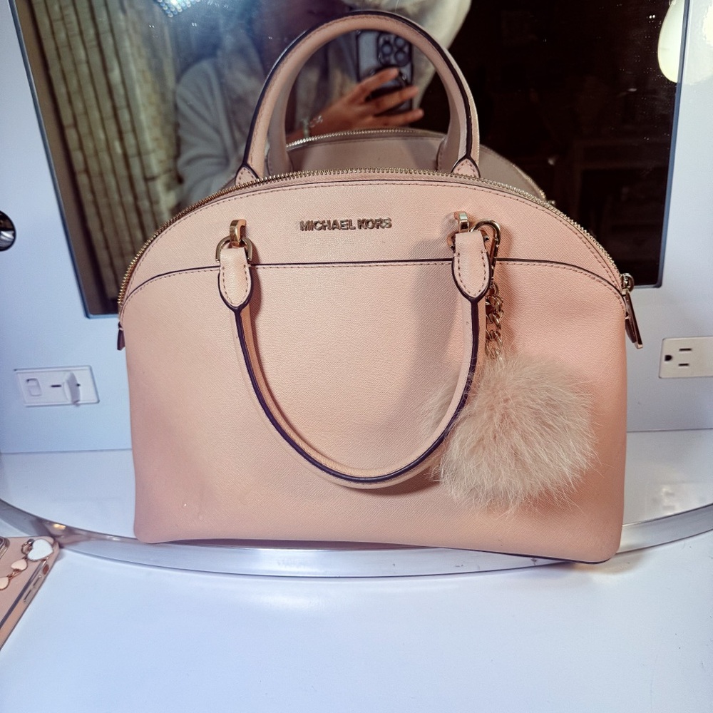 Michael Kors Pink Emmy Dome Satchel